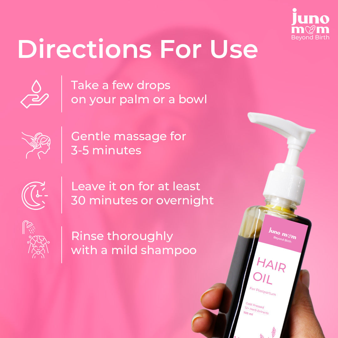 Juno Mom Hair Oil For Postpartum | 100 ml