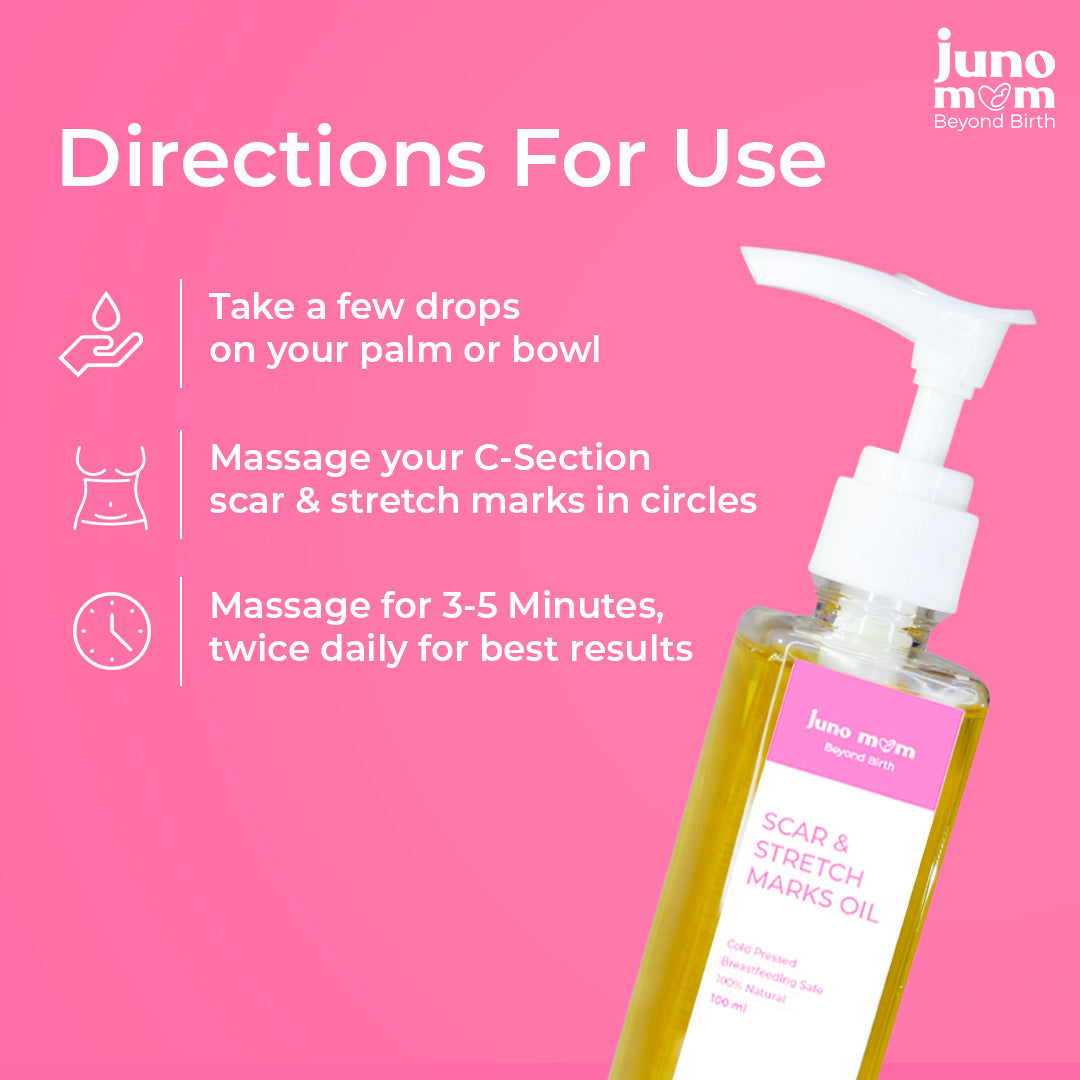 Juno Mom Scar & Stretch Marks Oil | 100 ml