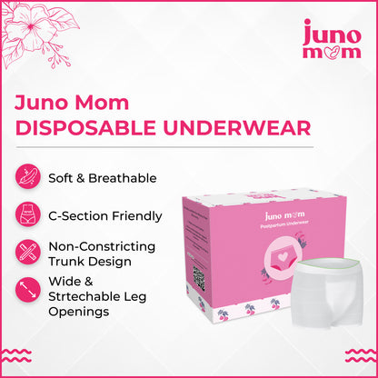 Juno Mom Postpartum Disposable Underwear (Set of 2)