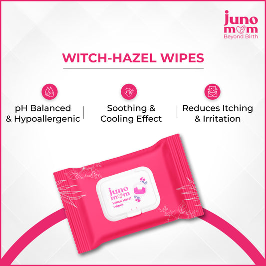 Juno Mom Witch-Hazel Intimate Wipes